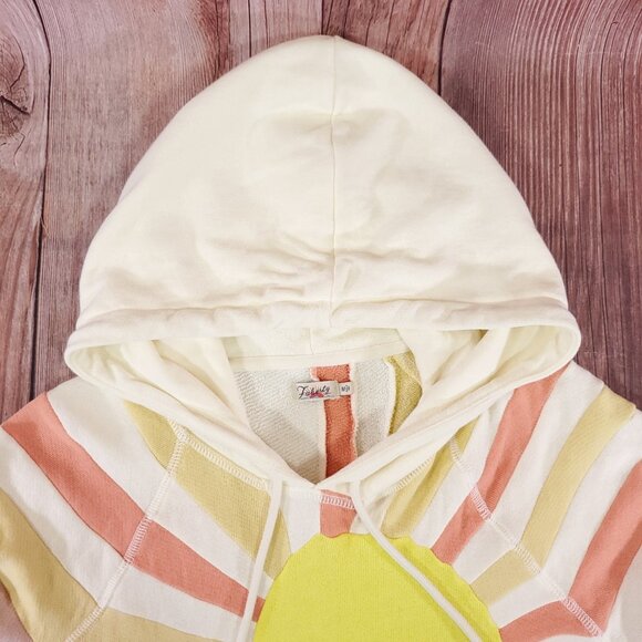 Faherty Soleil Hoodie Womens Size Medium Sunrise Pullover Cotton - Picture 8 of 15
